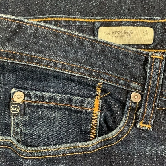 AG Adriano Goldschmied “The Protege Straight Leg” Dark Wash Stretch Jeans size32 - Picture 9 of 12